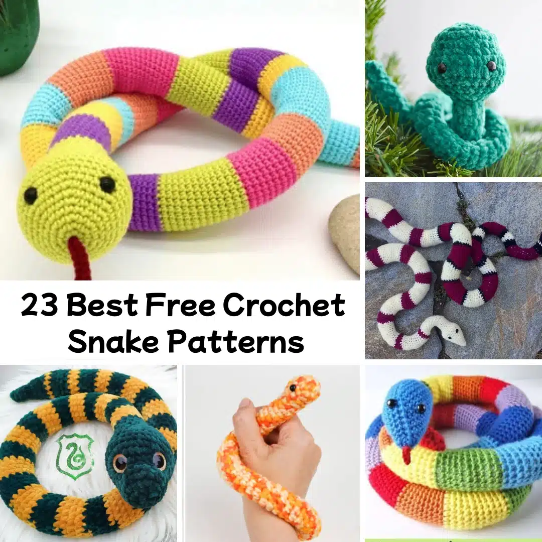 23 Best Free Crochet Snake Patterns
