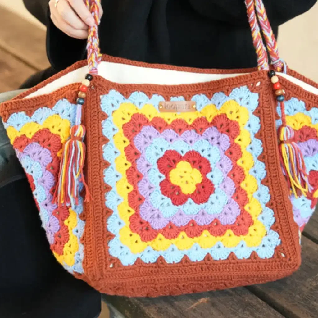 Big Granny Square Tote Bag