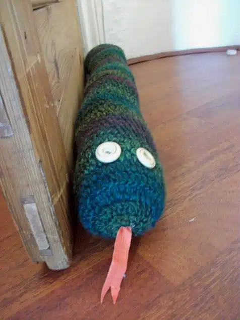 Door stopper crochet Snake