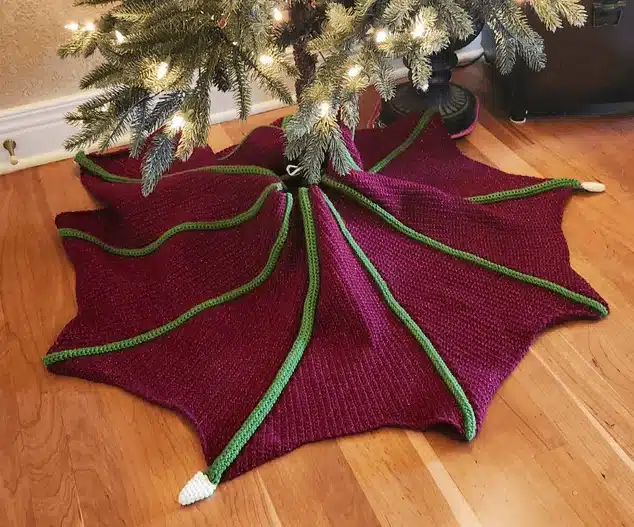 16 Best Free Crochet Dragon Patterns for Beginners & Experts 3 Dragon Wing Tree Skirt