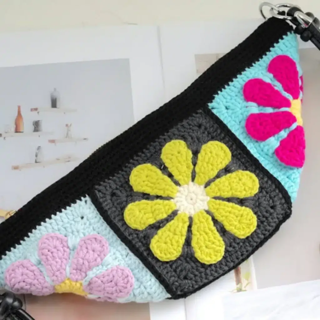 Granny Square Crossbody Bag