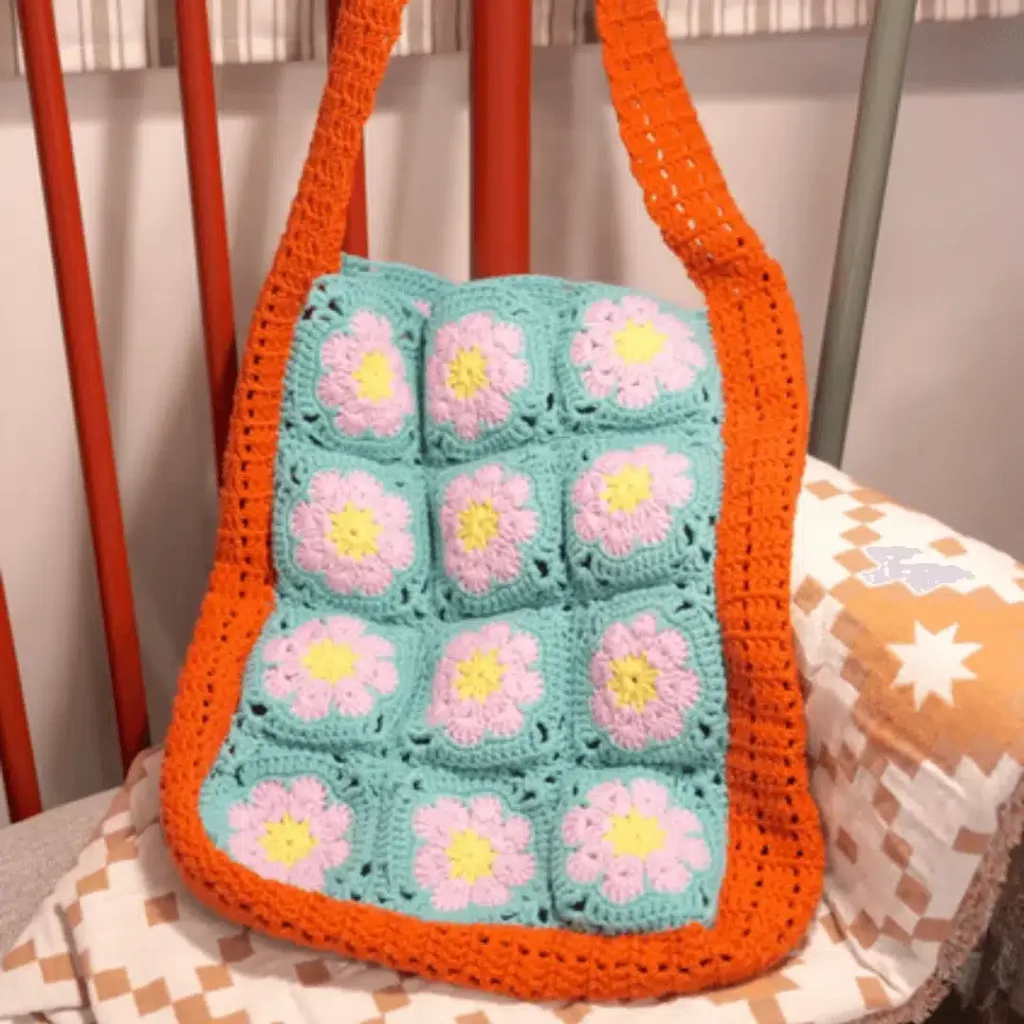 Granny Square Hobo Bag