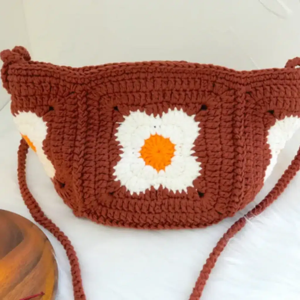 Granny Square Sling Bag