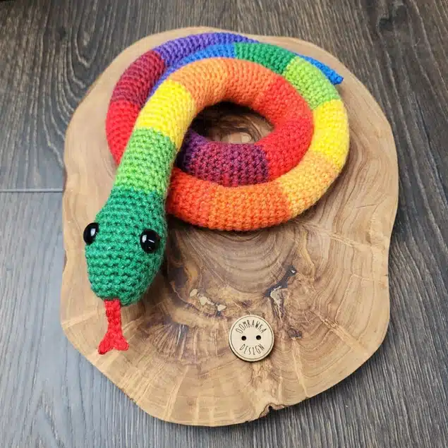 Rainbow Snake Crochet Pattern