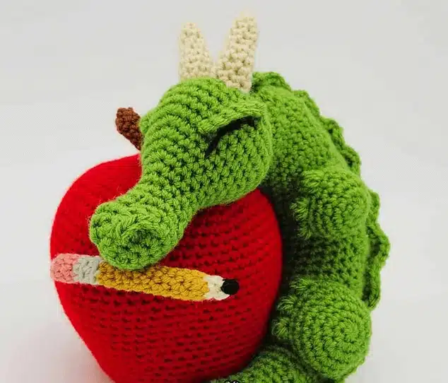 16 Best Free Crochet Dragon Patterns for Beginners & Experts 4 Schoolhouse Dragon