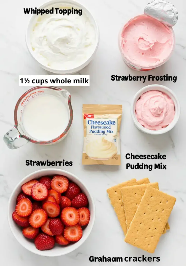 What You’ll Need for Strawberry Eclair Cake