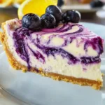 Blueberry Swirl Lemon Cheesecake