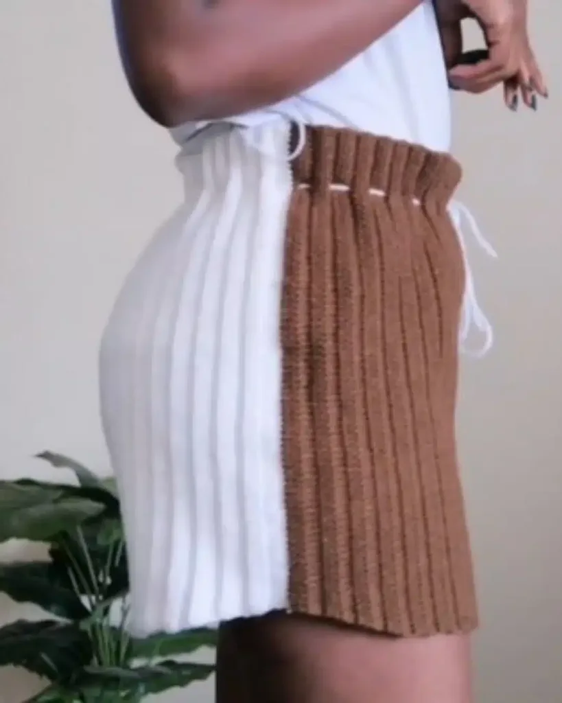 Crochet Ribbed Shorts Pattern