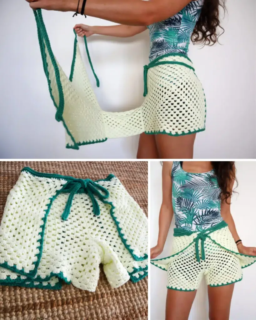 Crochet Wrap Shorts