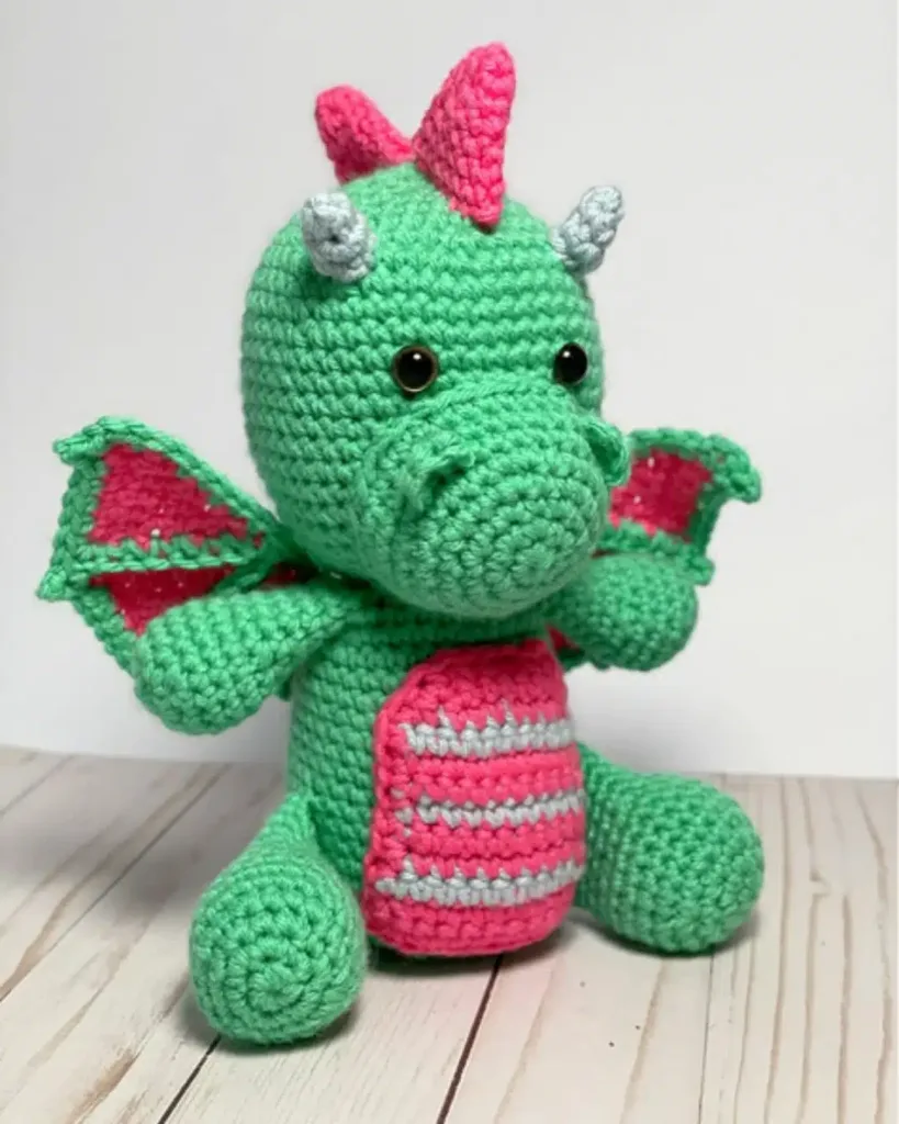  Crocheted Dragon 