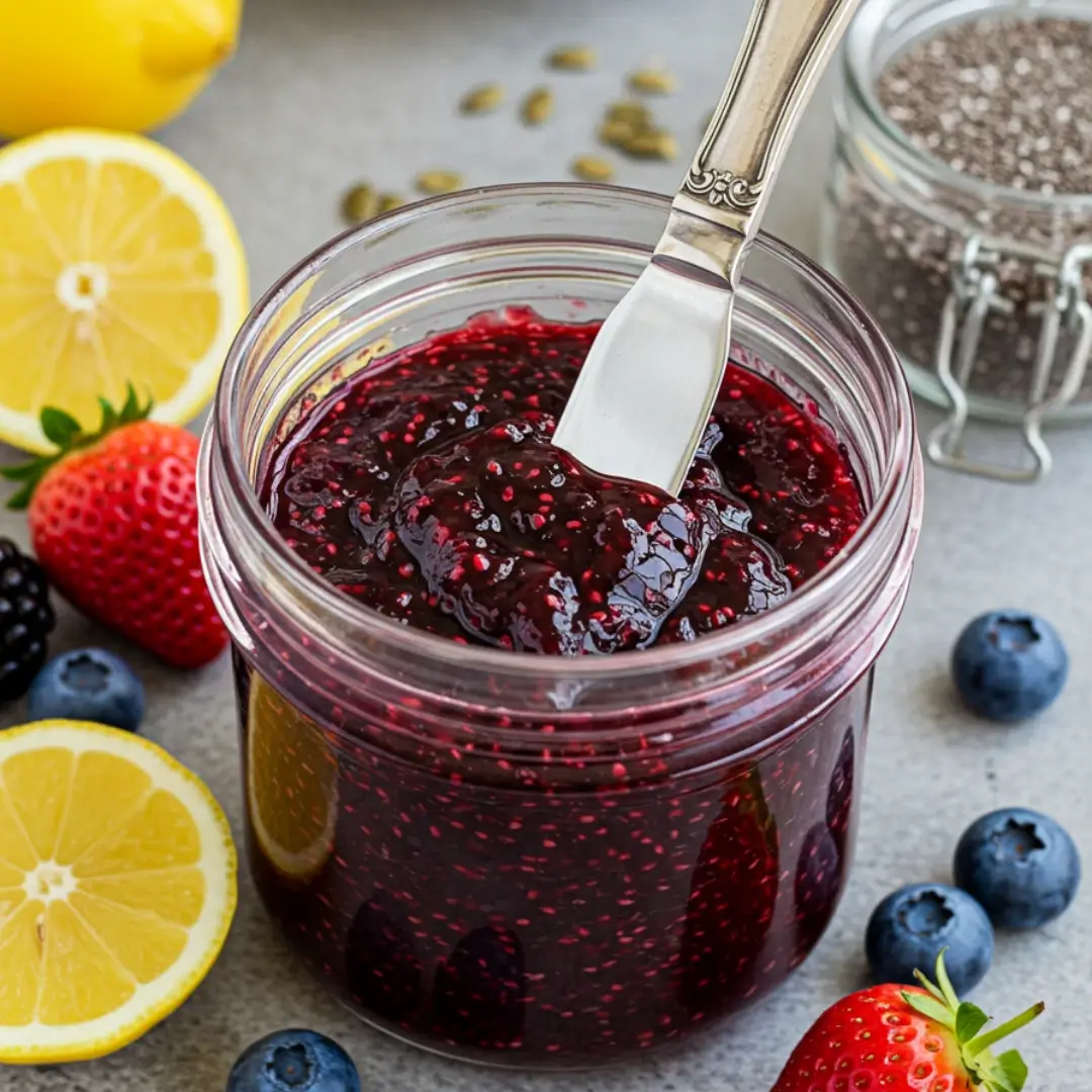 Quick and Easy Chia Seed Jam with Fresh Berries