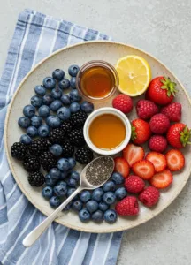 Easy Chia Seed Jam with berry