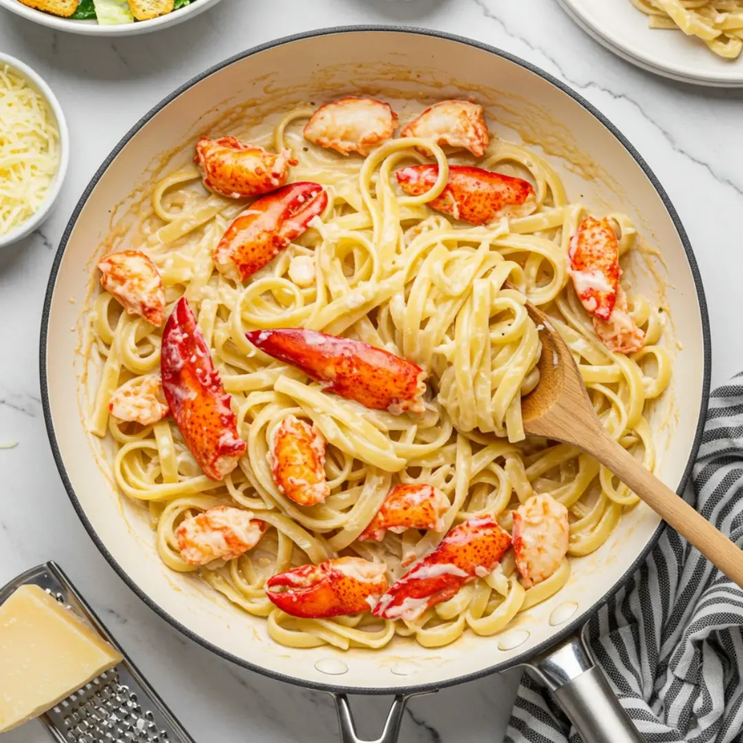 Creamy Lobster Alfredo Pasta Recipe (Under $8/Serving!)