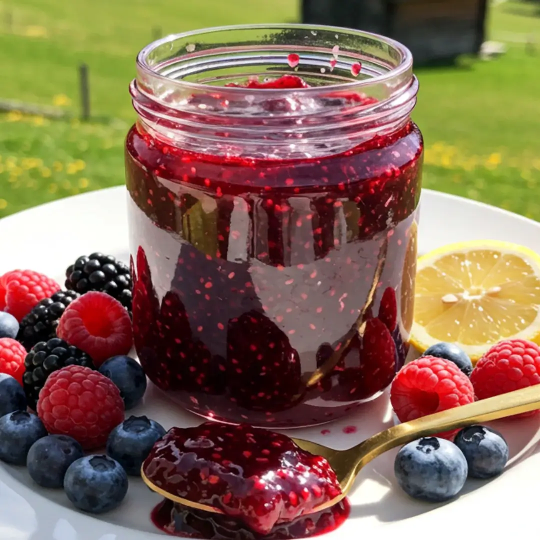 Homemade Mixed Berry Jam (Low Sugar and Without Pectin)