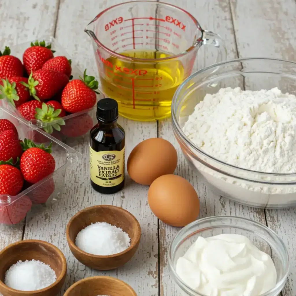 Moist Strawberry Cake Recipe