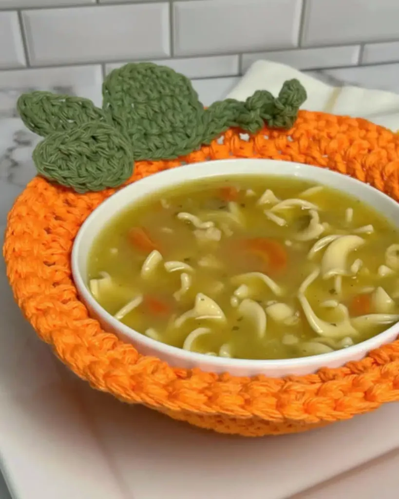 Pumpkin Soup crochet Bowl pattern Cozy