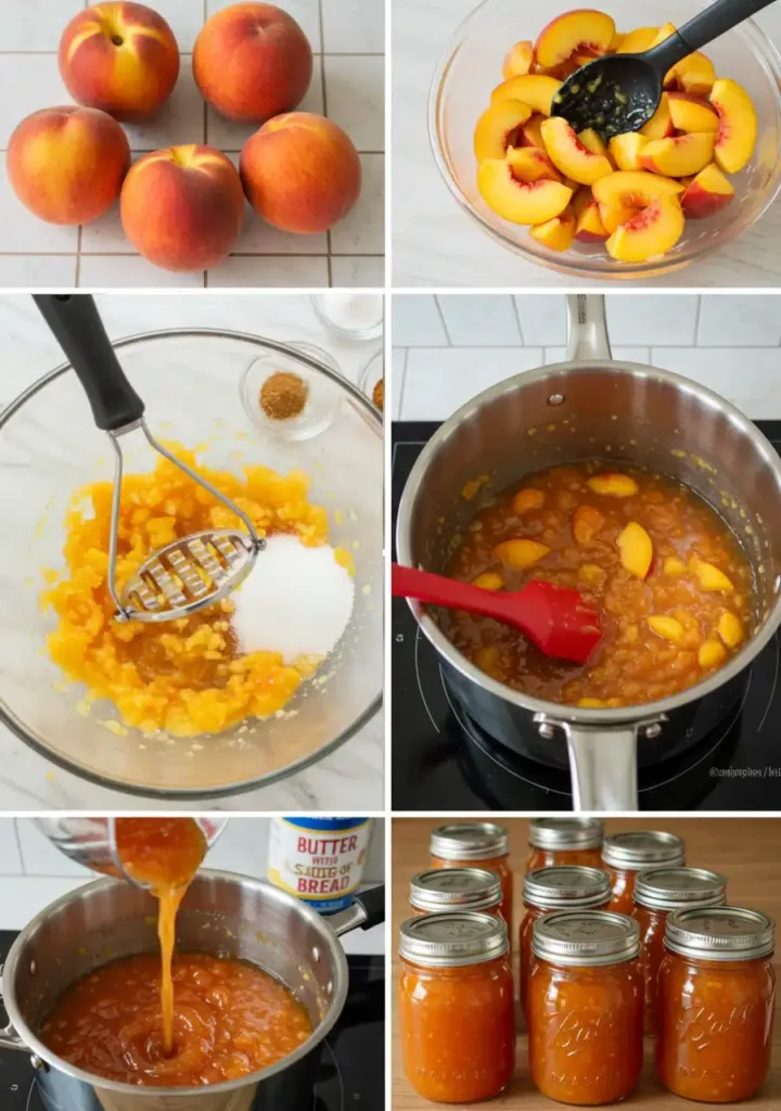 Spiced Peach Jam Easy & Flavorful