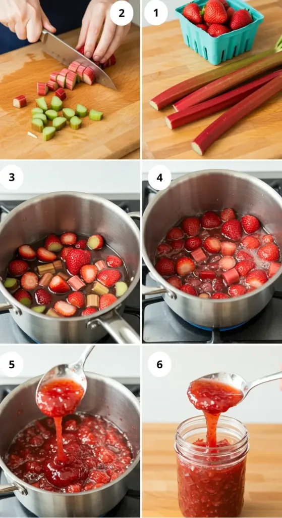 How to Make Strawberry Rhubarb Jam at Home 4 Strawberry Rhubarb Jam