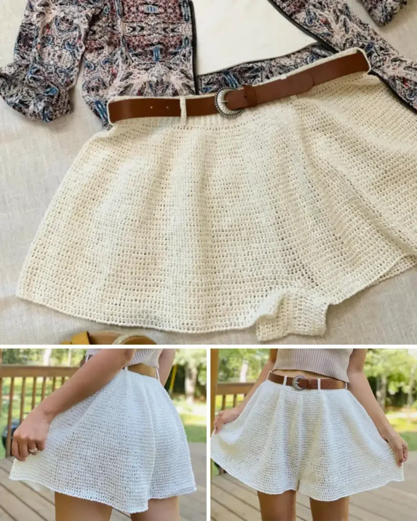 Wide Leg Crochet ShortsNot Skorts
