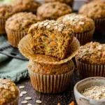 Zucchini Carrot Oatmeal Muffins