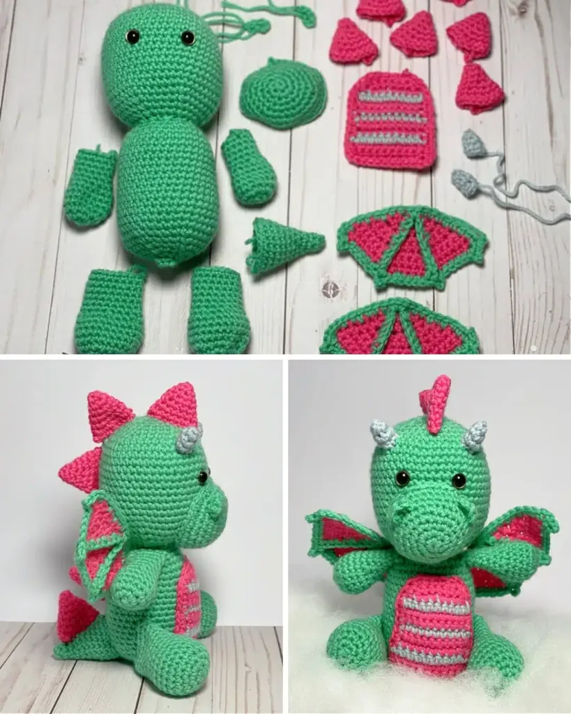 crochet baby dragon