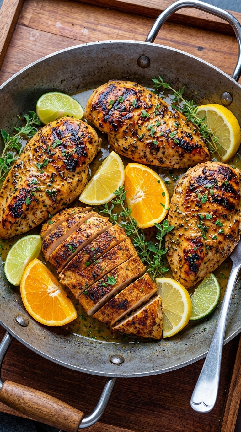 Zesty Citrus Dijon Grilled Chicken – So Juicy!