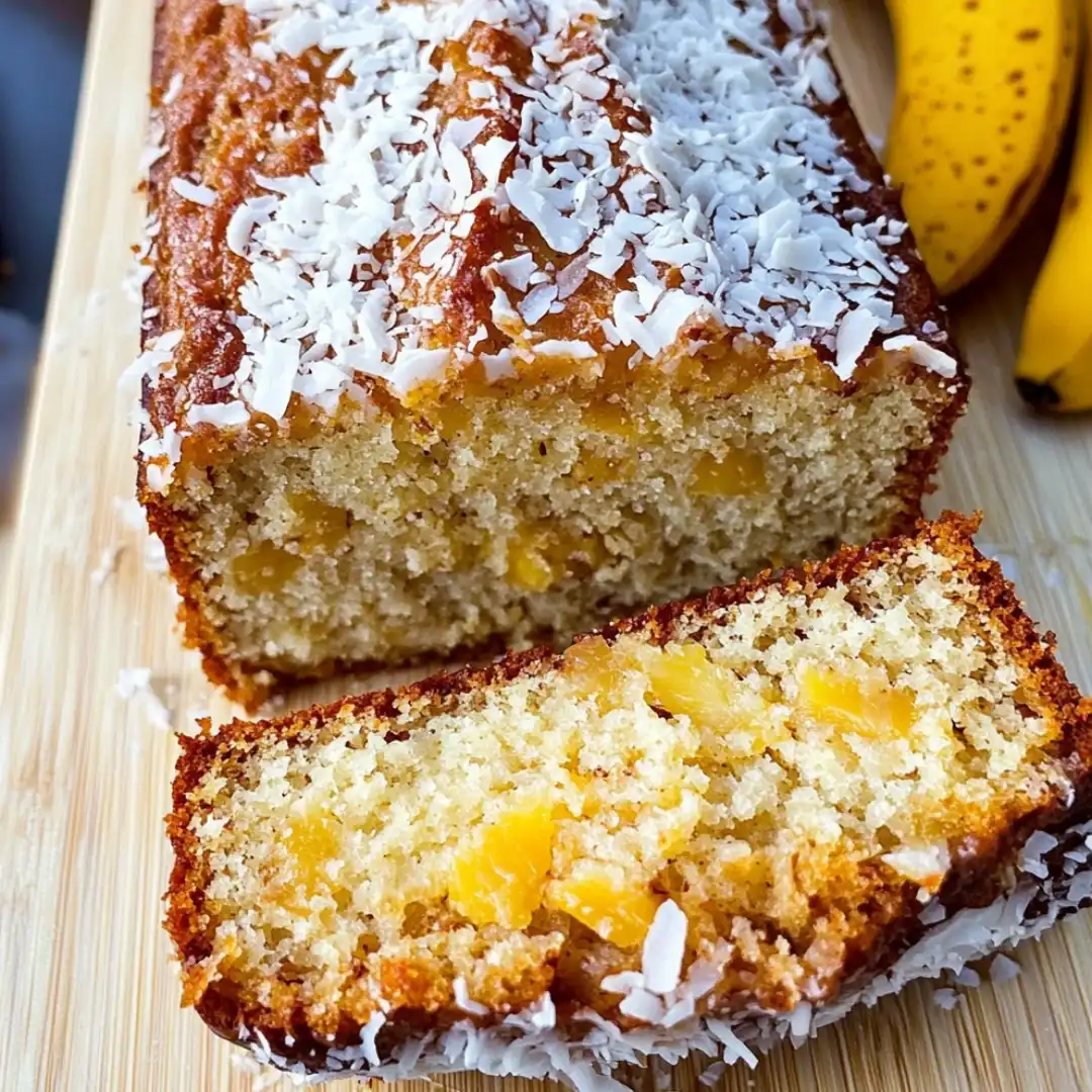Maui-Inspired Coconut Pineapple Banana Bread