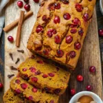 Cranberry pumpkin bread —cozy fall treat