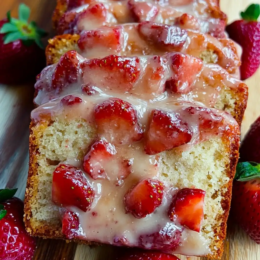 Easy Strawberry Sour Cream Loaf