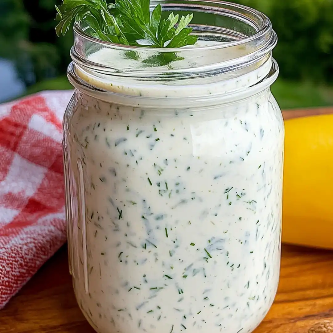 Healthy Ranch Dressing (Fresh Herbs!)
