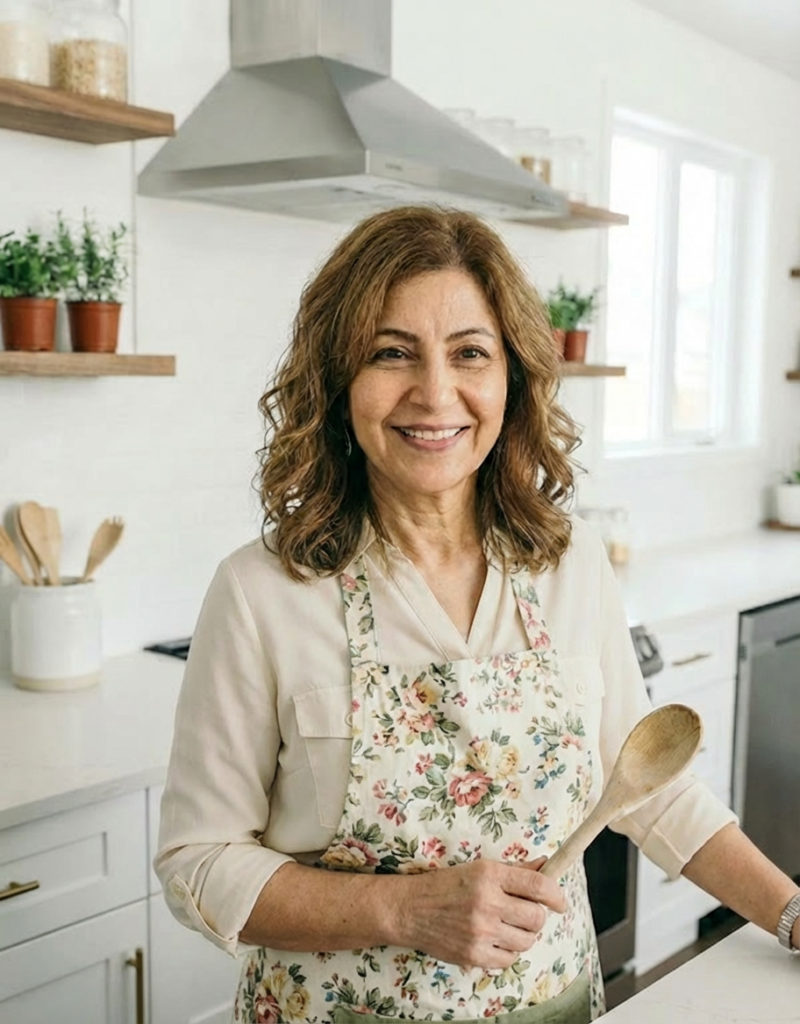 Maroua Lynn sharing traditional family cooking inspiration at Savorgastronomy