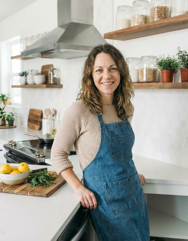 Melissa Lynn testing homemade recipes in her kitchen at Savorgastronomy
