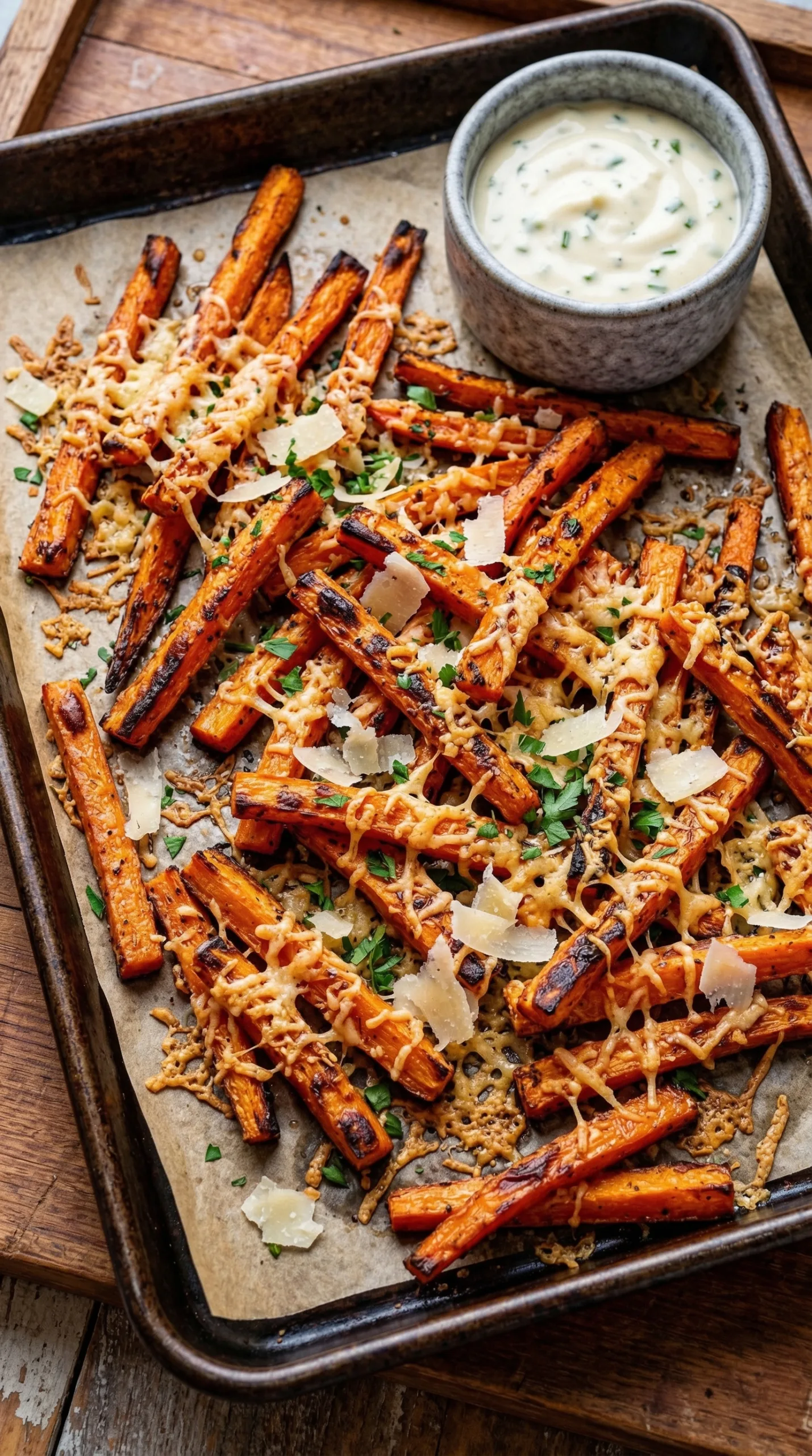 Parmesan Roasted Carrot Fries (30-Minute Snack!)