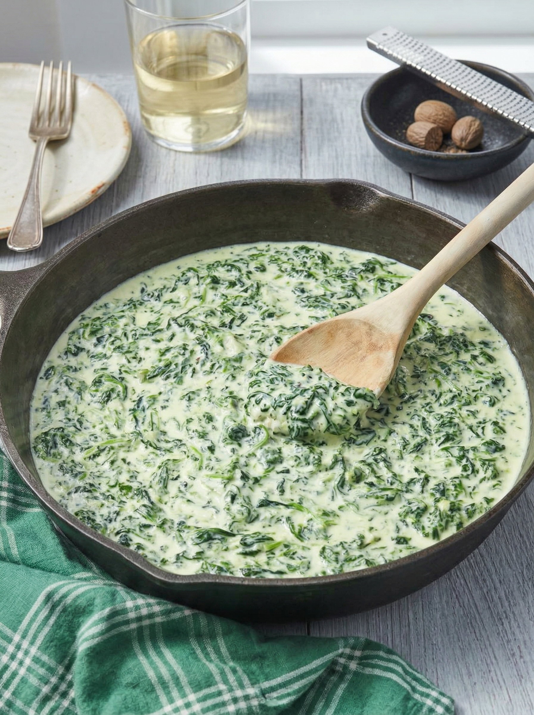 Easy Creamed Spinach – 5-Ingredient Recipe