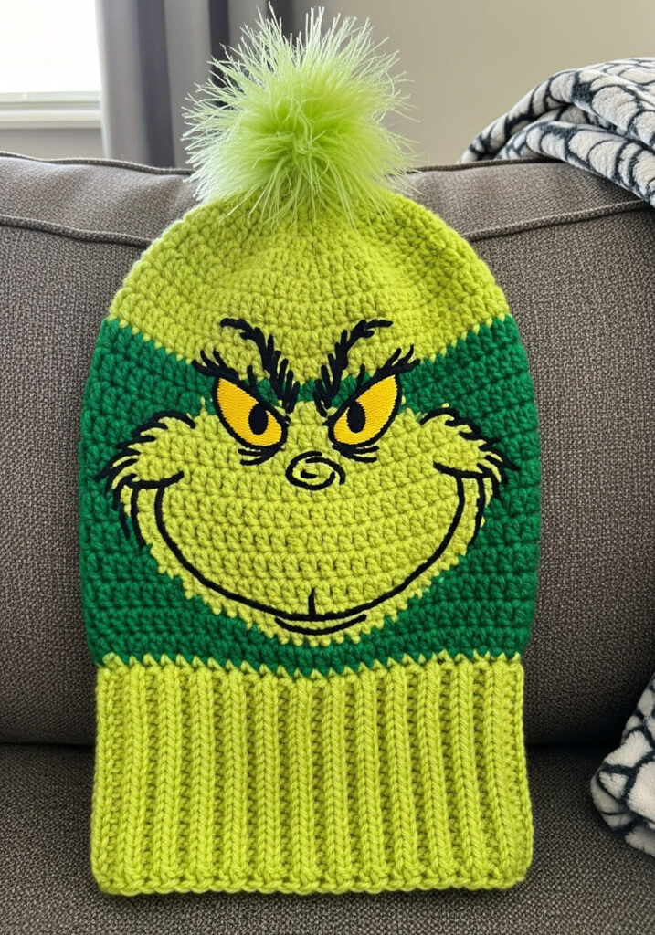 Creative Crochet Ideas Grinch Balaclava Inspiration