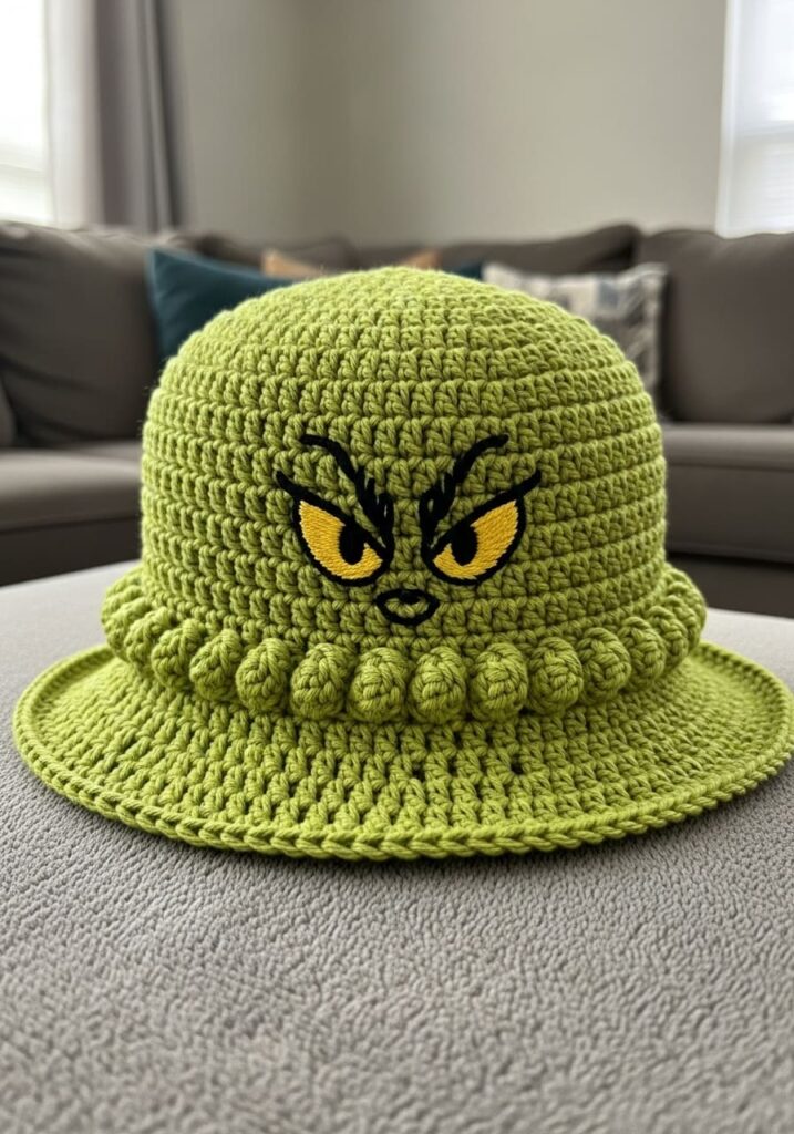 Creative Grinch Bucket Hat Crochet Inspiration