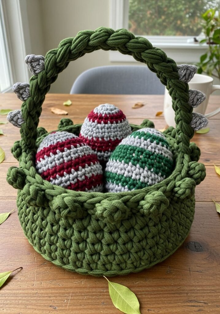 Crochet Dragon Egg Basket - Crochet Dragon Ideas: 25 Amazing Projects