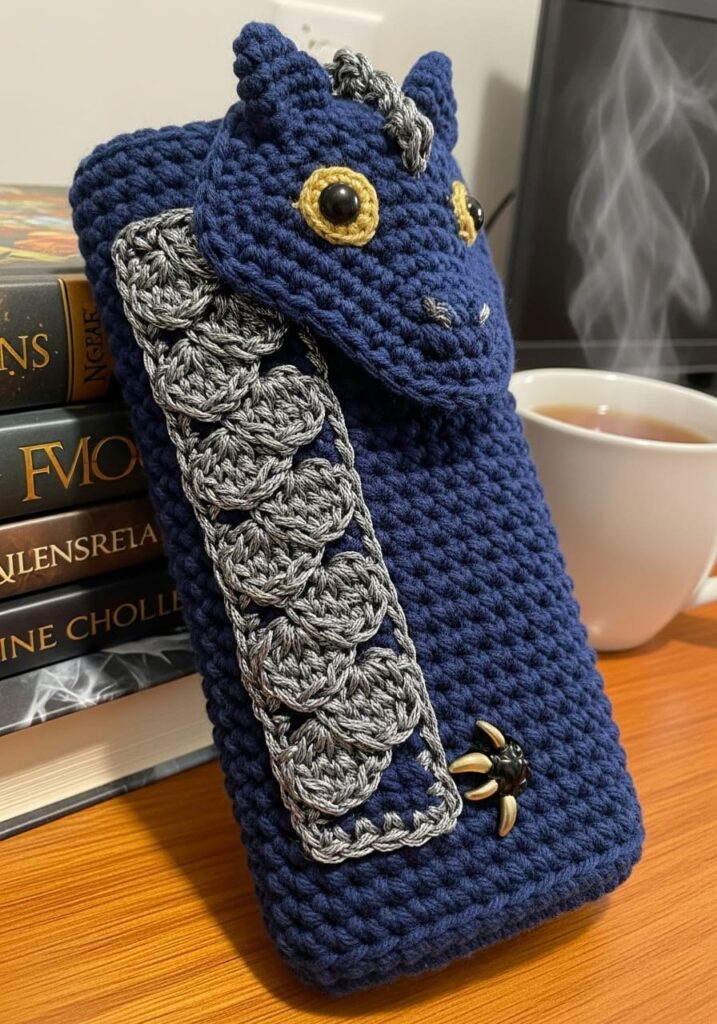 Crochet Dragon Glasses Case - Crochet Dragon Ideas: 25 Amazing Projects