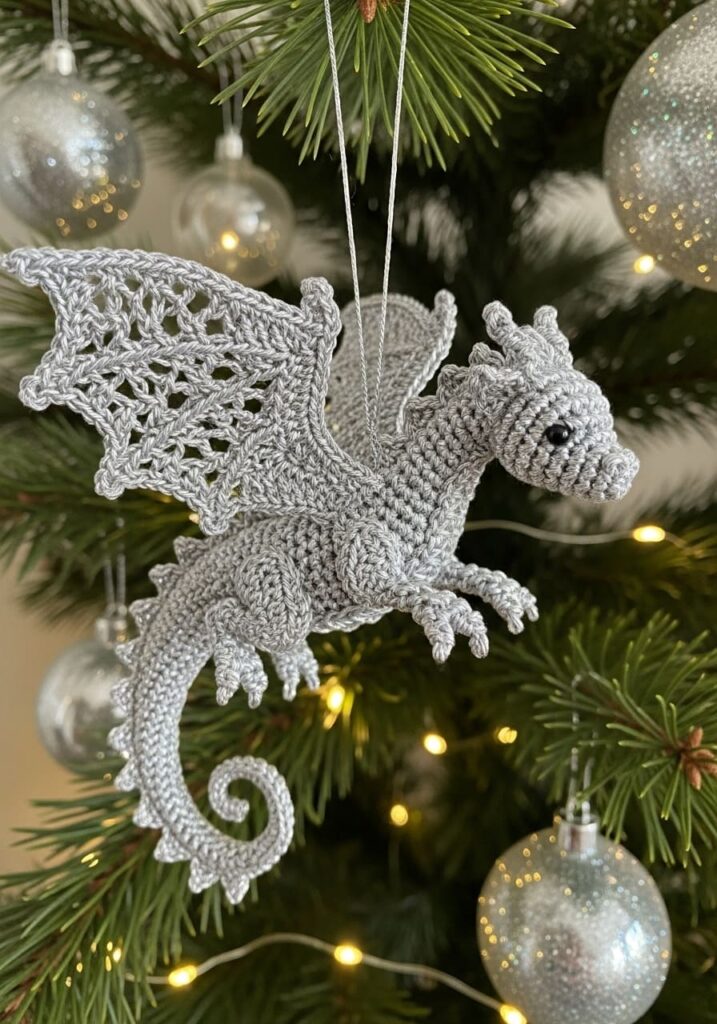 Crochet Dragon Ornament - Crochet Dragon Ideas: 25 Amazing Projects