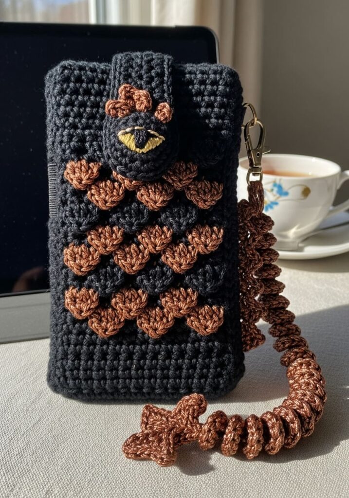 Crochet Dragon Phone Case - Crochet Dragon Ideas: 25 Amazing Projects