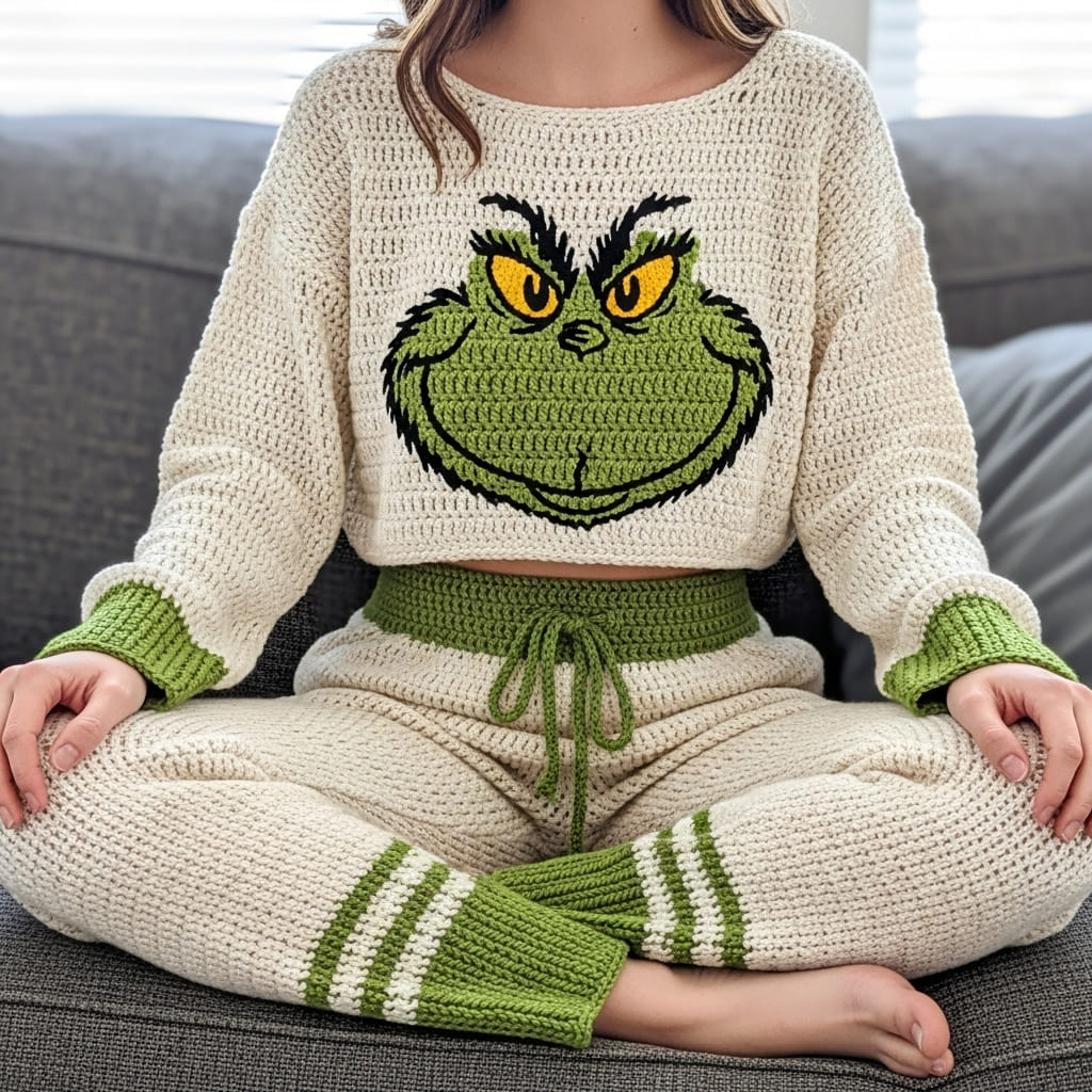 Grinch Crochet Pajama Set Ideas for Cozy Inspiration
