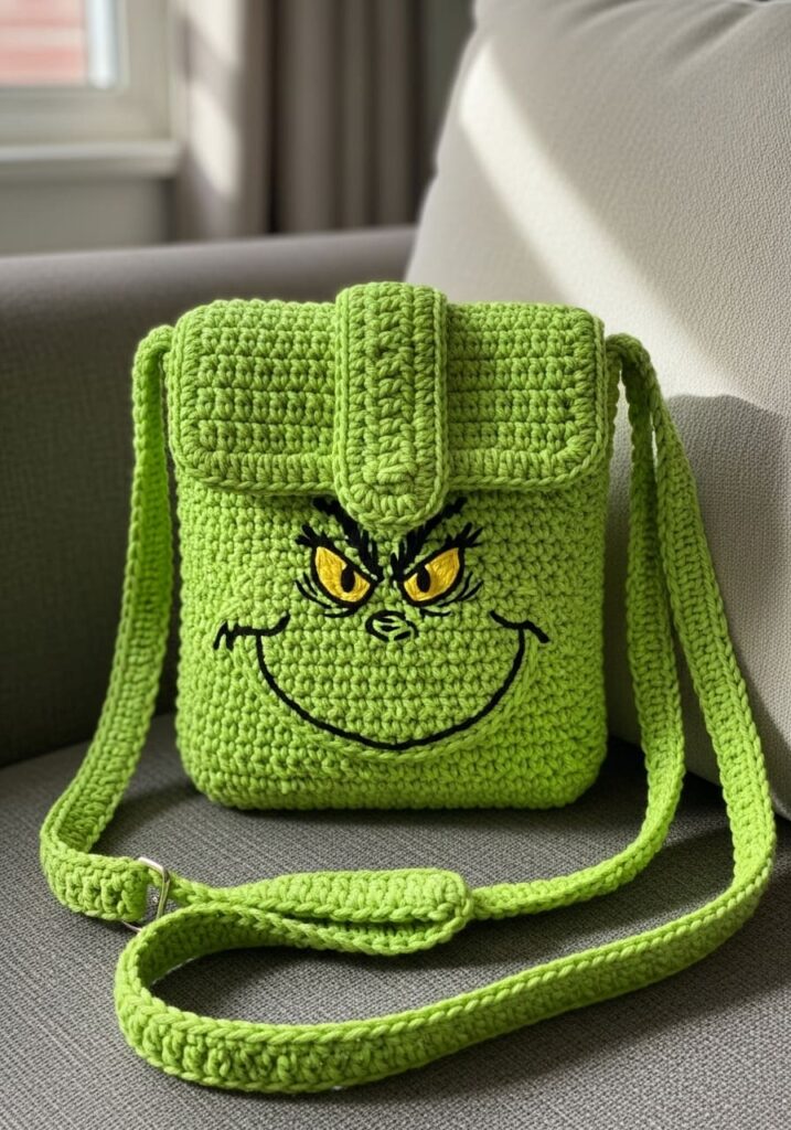 Trending Crochet Grinch Crossbody Bag Inspiration