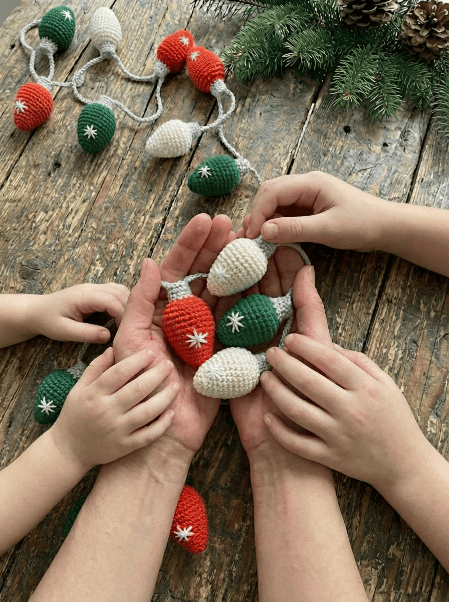 Crochet Christmas Lights Free Pattern