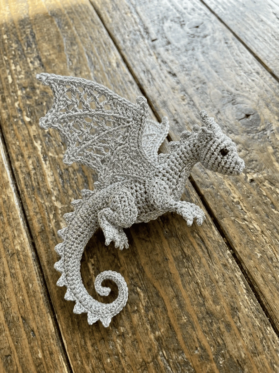 Free Crochet Dragon Ornament Pattern (Advanced Amigurumi)