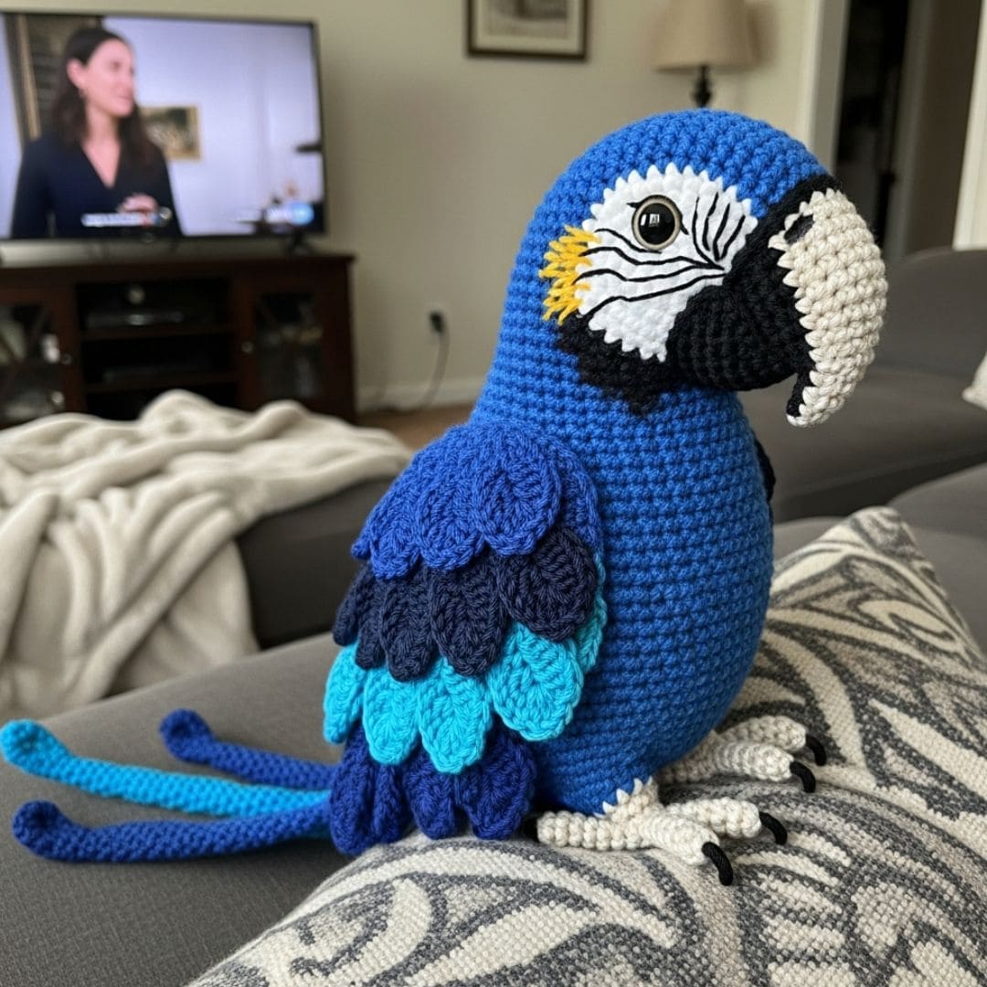 Crochet Parrot Pattern for Beginners (Cute Amigurumi Bird)