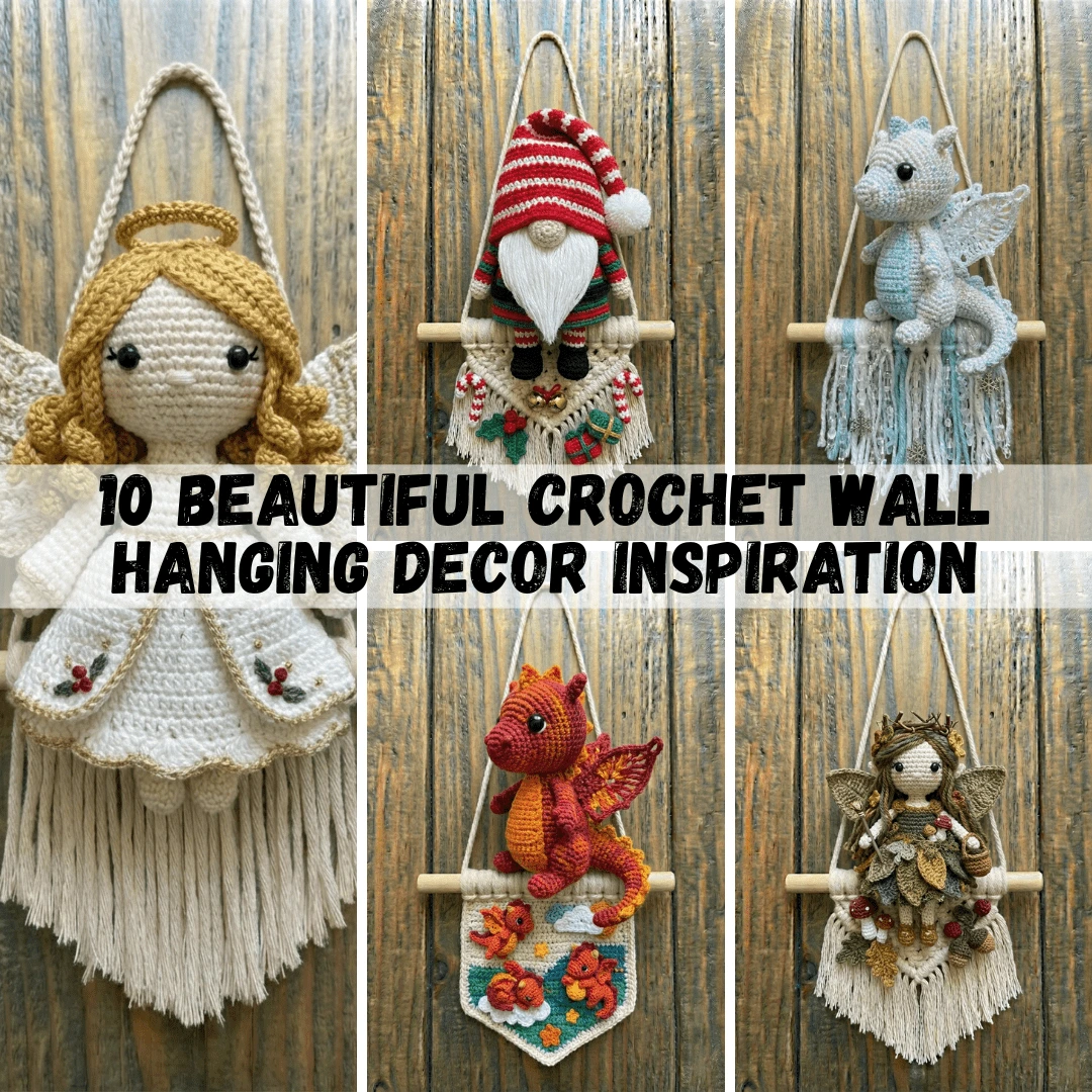 10 Beautiful Crochet Wall Hanging Decor Inspiration
