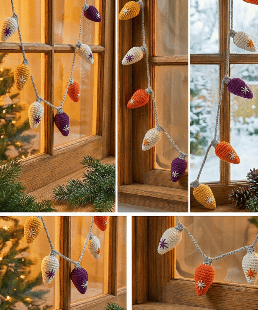 Crochet Christmas Lights Free Pattern 1 How to make quick and easy Crochet Christmas Lights using a free step-by-step pattern, a perfect last-minute handmade gift.