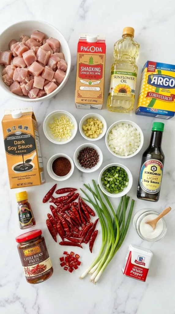 Szechuan Chicken with Sichuan Peppers 12 Key ingredients for this Szechuan Chicken