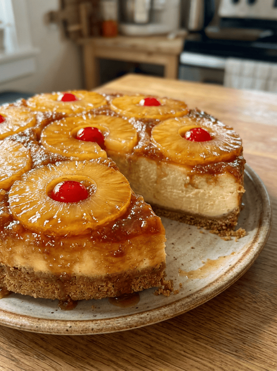 Best Pineapple Upside Down Cheesecake