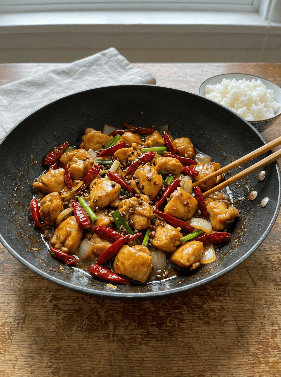 Szechuan Chicken with Sichuan Peppers